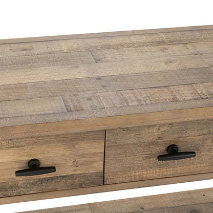 Talladega - Console Table - Natural Pine, alternate view 2 with wood construction