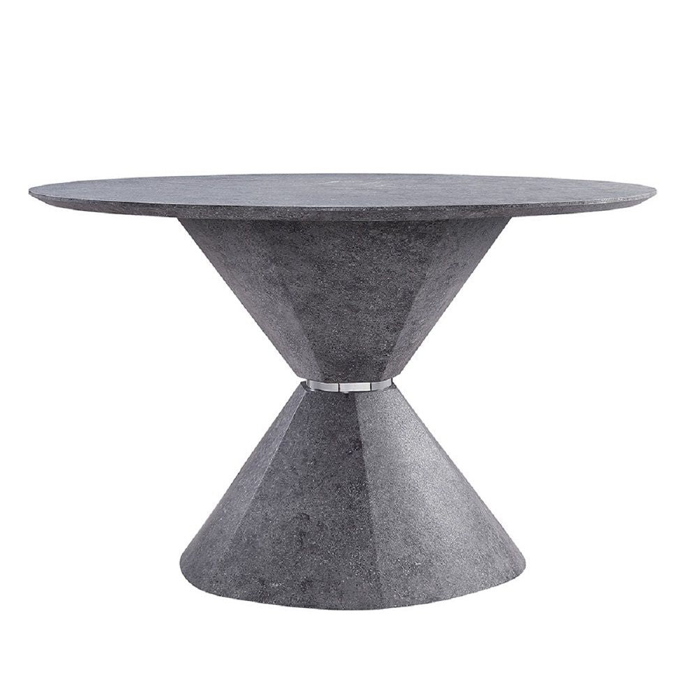 Ansonia - Dining Table - Faux Concrete, alternate view 2 with wood construction