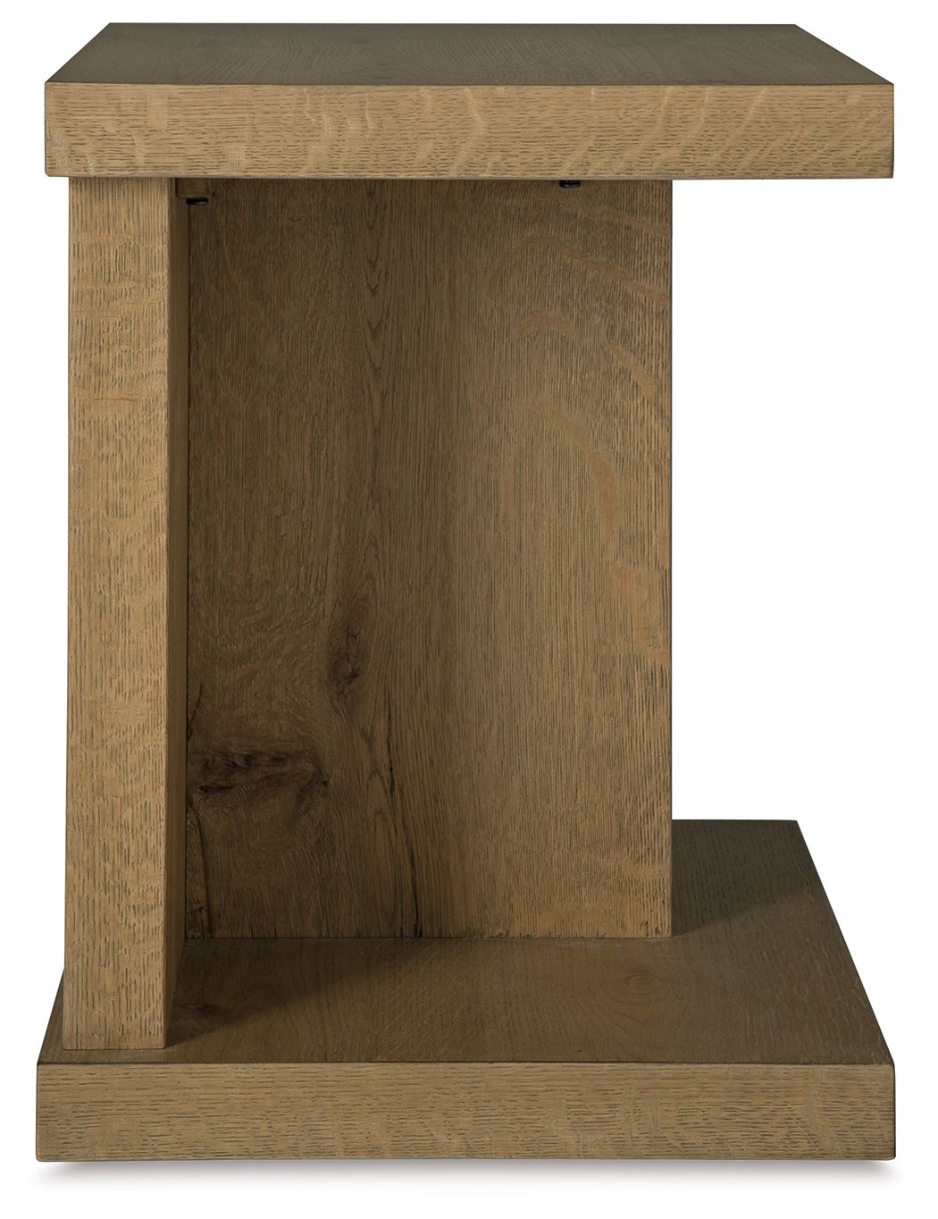 Brinstead - Chair Side End Table - Light Brown, alternate view 2 with wood construction