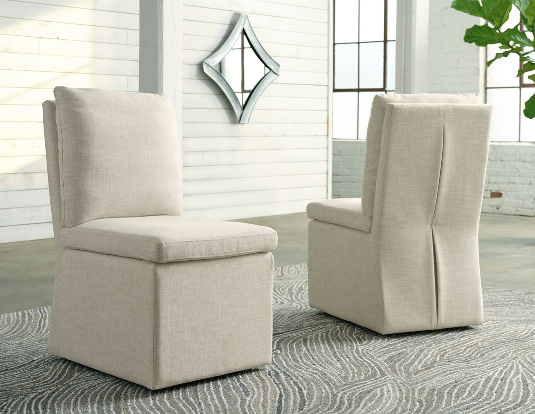 Krystanza - Side Chair Set, alternate view 2 with polyester fabric