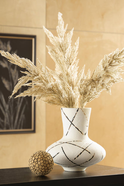 Brockford Vase Cream / Black / Brown, gallery image 2