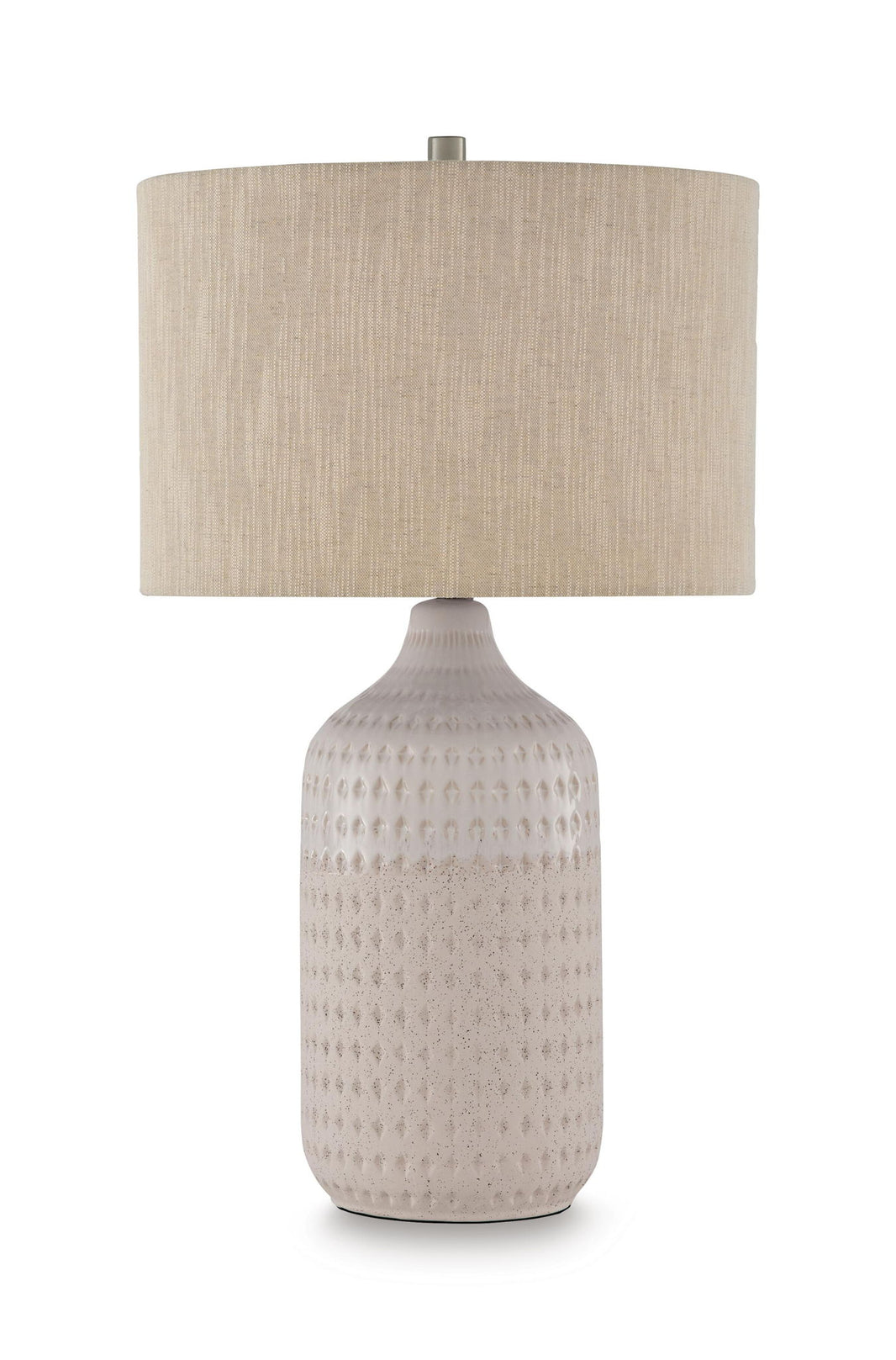 Capwich - Ceramic Table Lamp - Beige / White