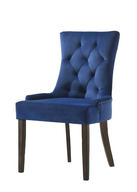 Farren - Side Chair, alternate view 2 with velvet upholstery