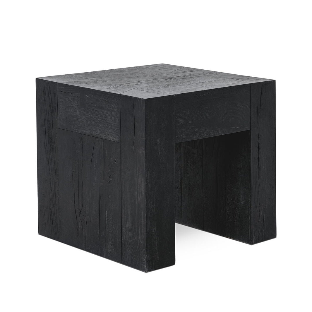 Bristol - Reclaimed Oak Table, alternate view 2 with wood construction