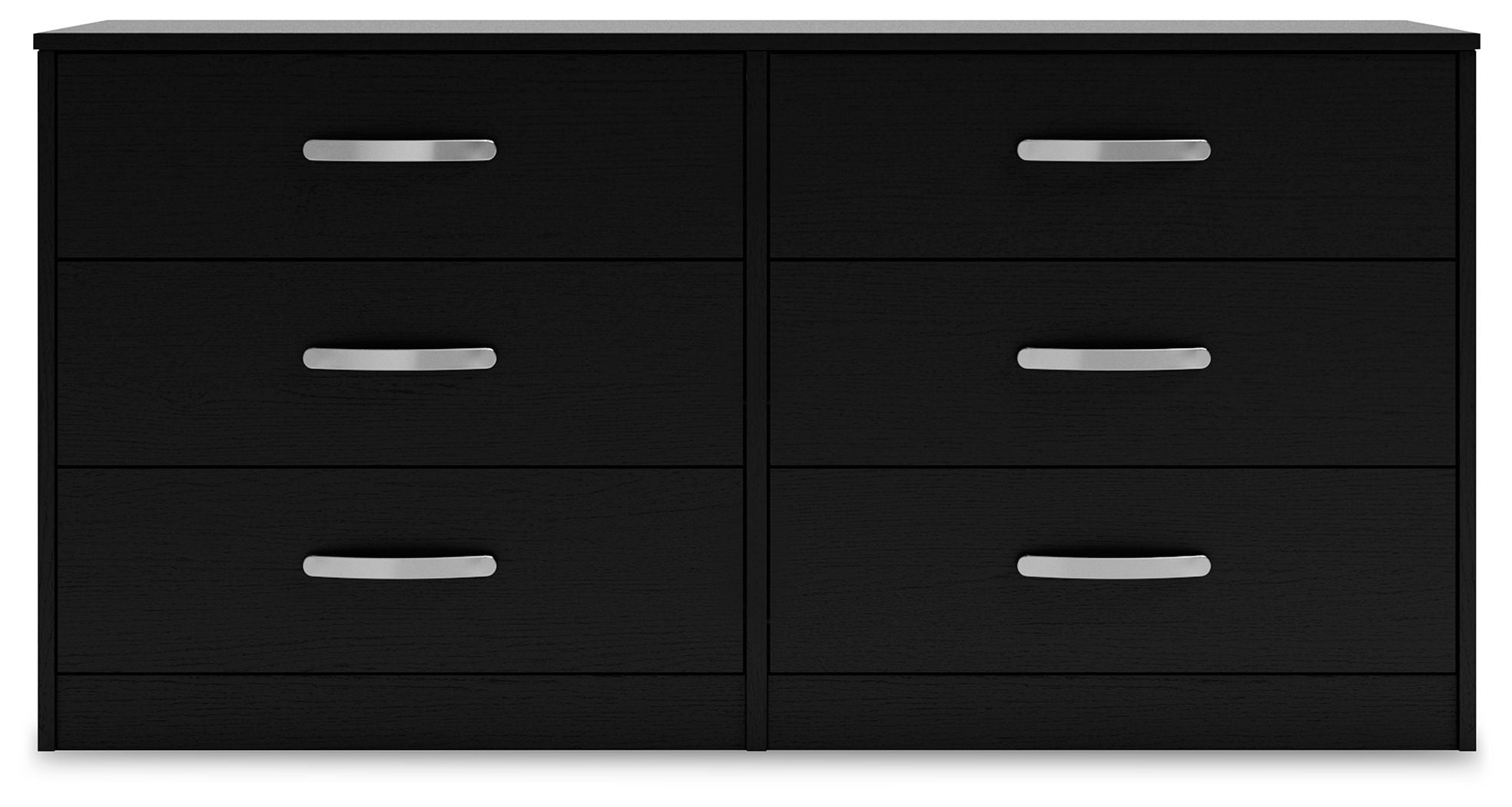 Finch - Six Drawer Dresser - Black, alternate view 2 with engineered wood