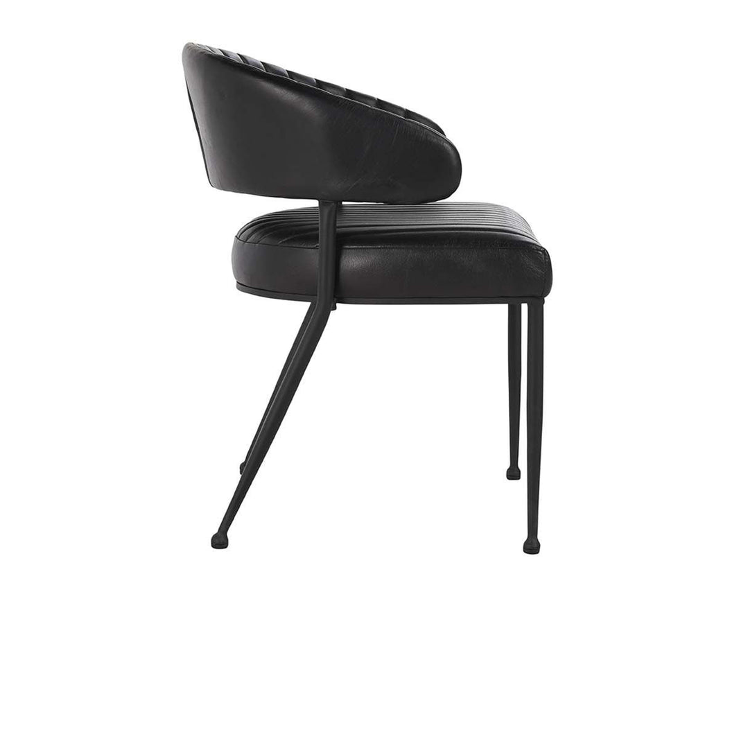 Umbria - Dining Chair, alternate view 2 with top-grain leather