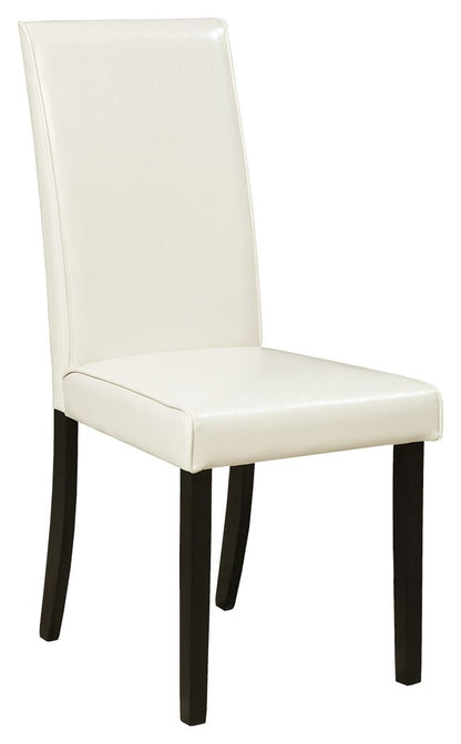 Kimonte - Dining Side Chair, alternate view 3 with faux leather