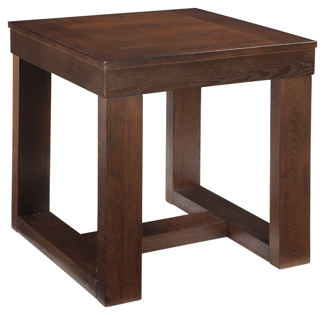 Watson - Square End Table - Dark Brown, product view with engineered wood