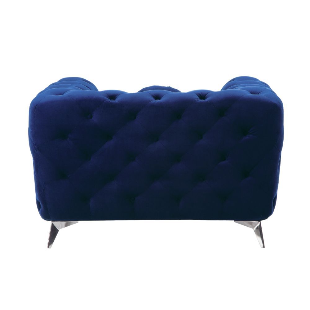 Atronia - Chair, alternate view 2 with velvet upholstery