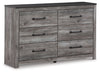 Bronyan - Dresser, product view with wood construction