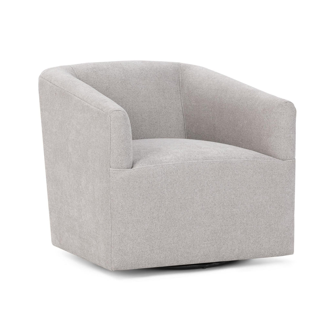 Vernon - Swivel Chair, alternate view 2 with top-grain leather