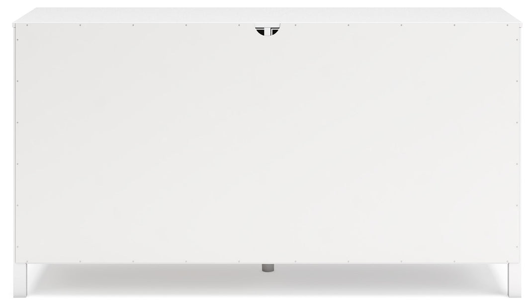 Hallityn - Six Drawer Dresser - White, alternate view 2 with engineered wood