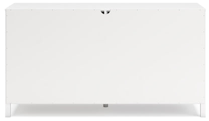 Hallityn - Six Drawer Dresser - White, alternate view 2 with engineered wood