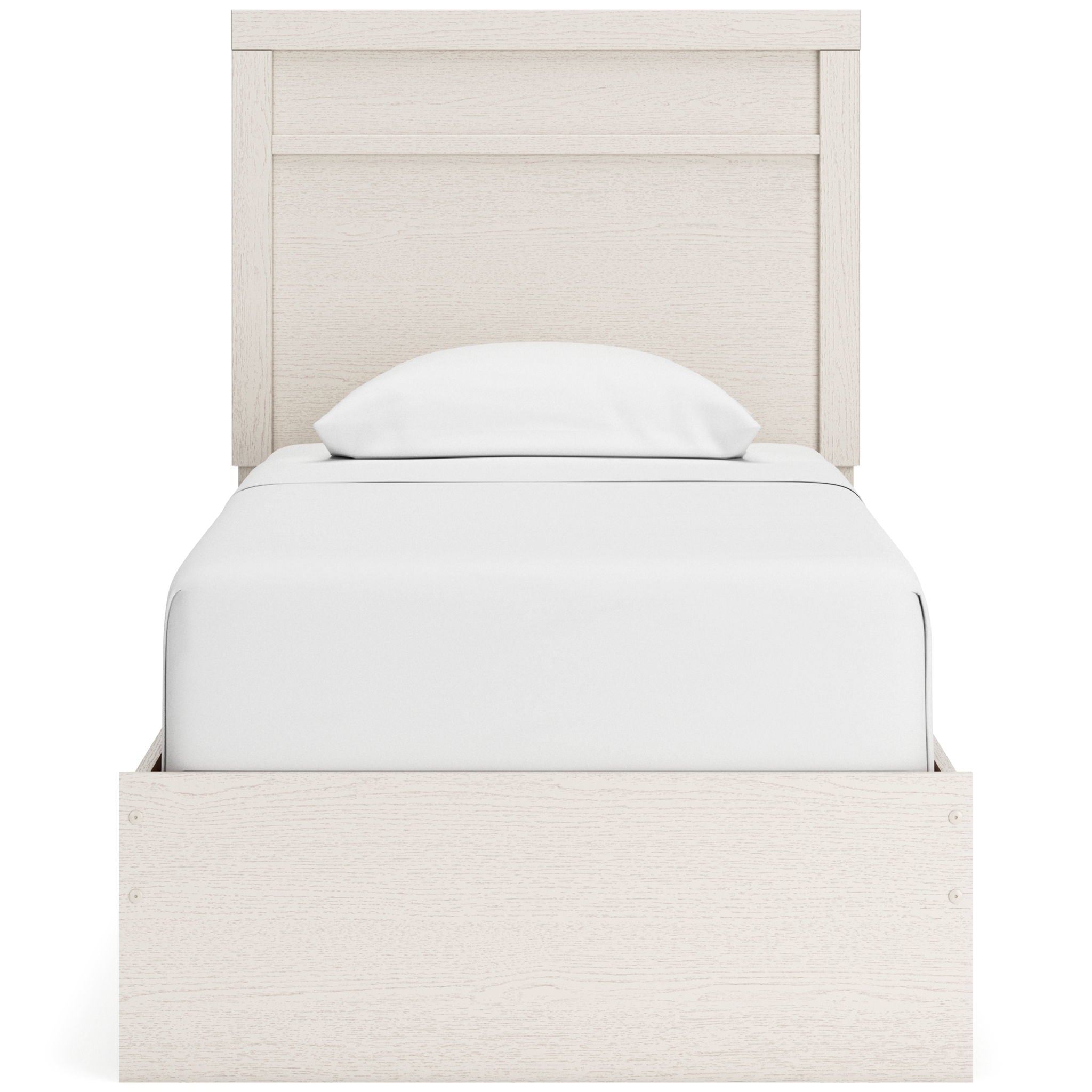 Stelsie - Panel Bed, alternate view 2 with linen fabric