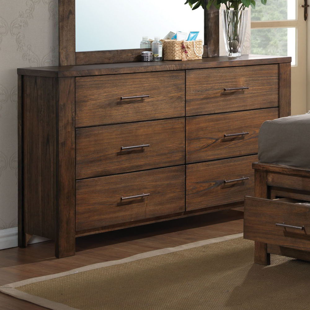 Merrilee - Dresser - Oak, product view with wood construction
