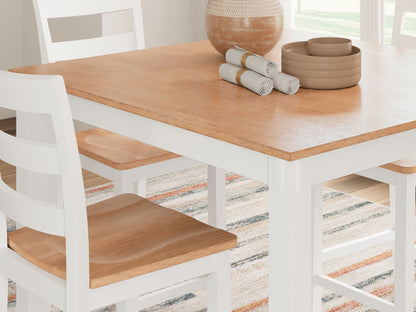 Gesthaven - Dining Room Counter Table Set, alternate view 5 with wood construction