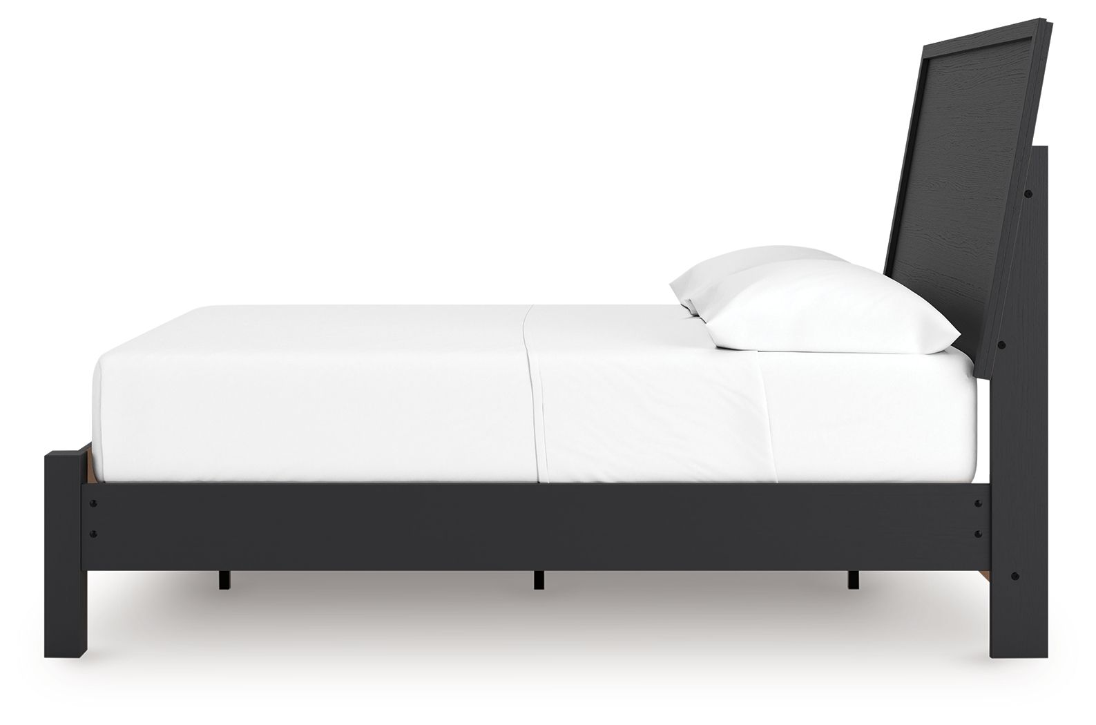Danziar - Panel Bed With Low Footboard, alternate view 2 with wood construction