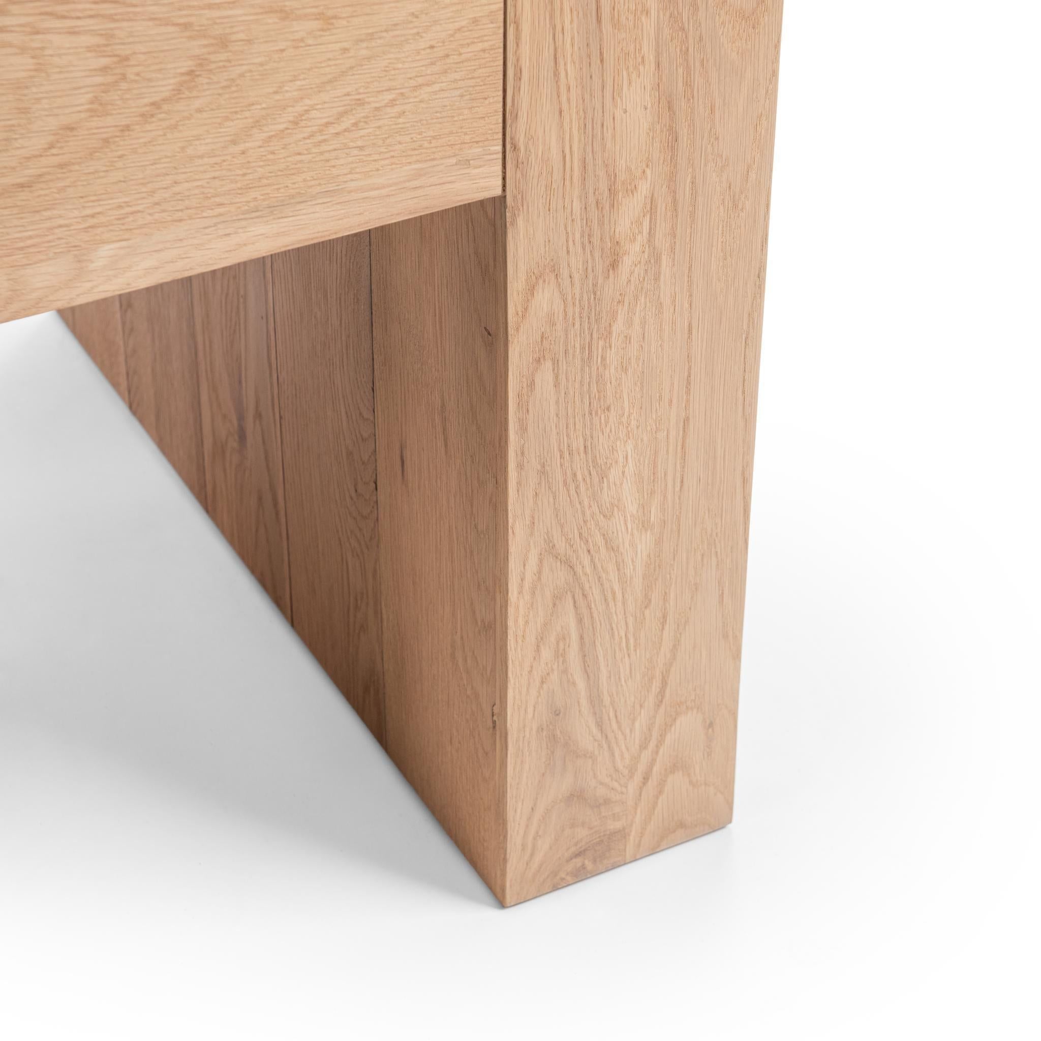 Bristol - Reclaimed Oak Table, alternate view 15 with wood construction