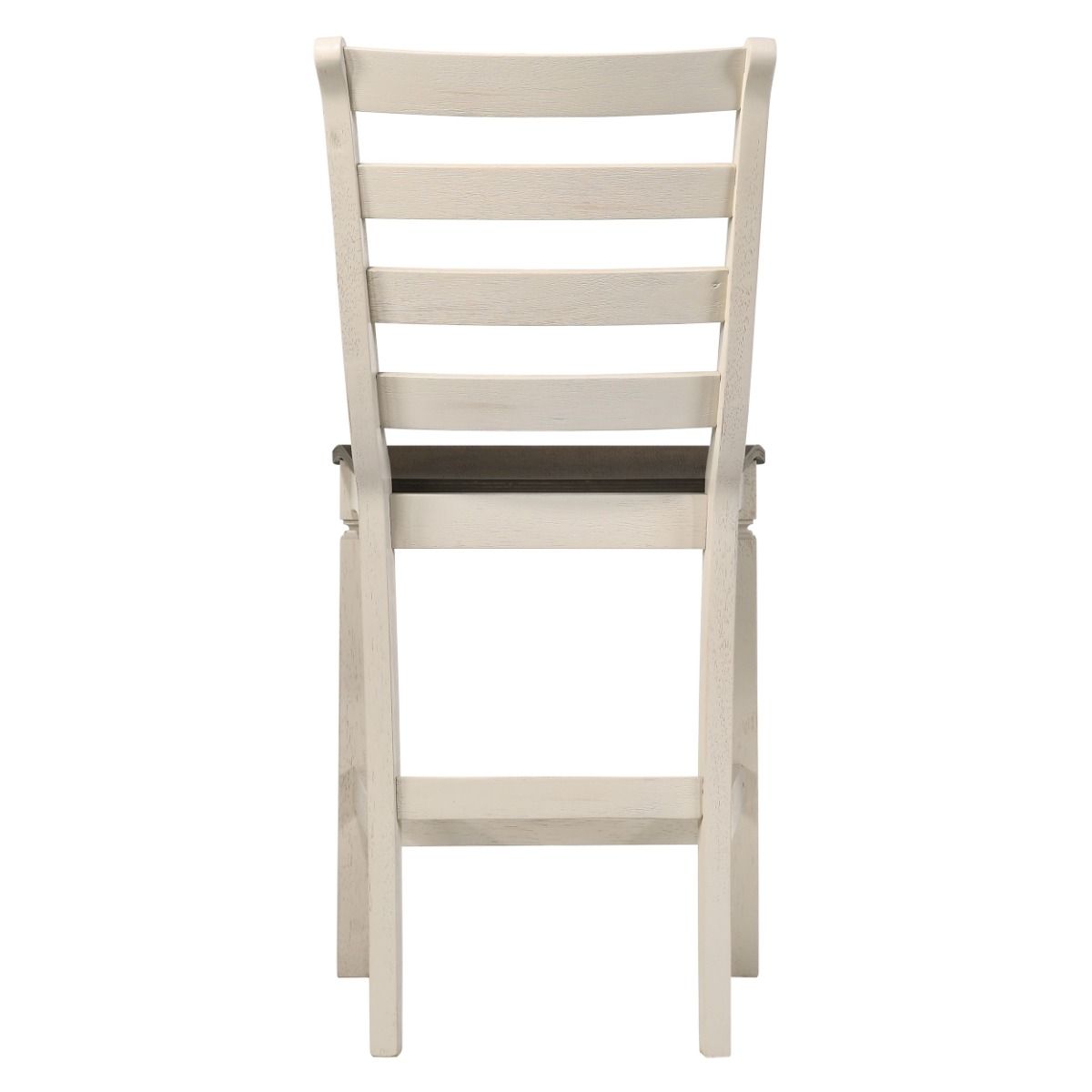 Tasnim - Counter Height Chair (Set of 2) - Oak & Antique White, alternate view 2 with linen fabric