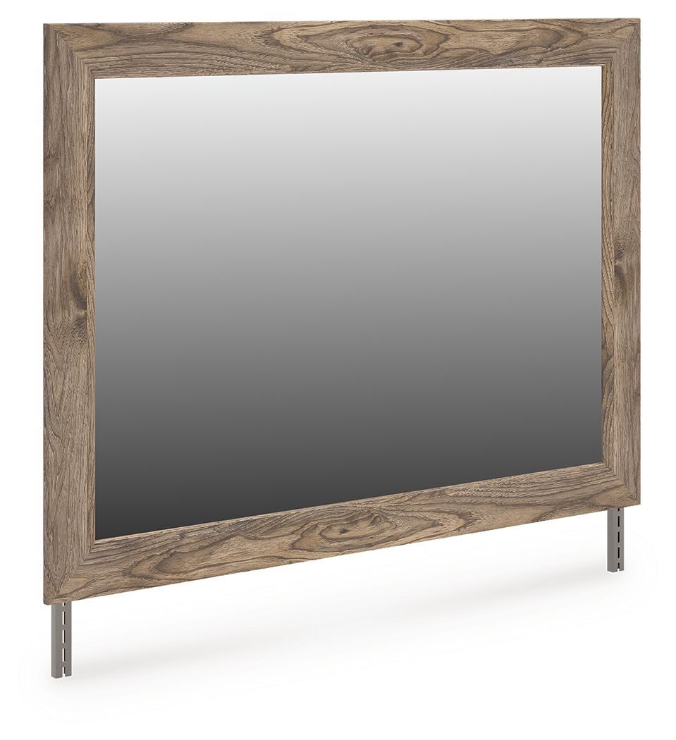 Rusticott - Bedroom Mirror - Brown, alternate view 2 with engineered wood