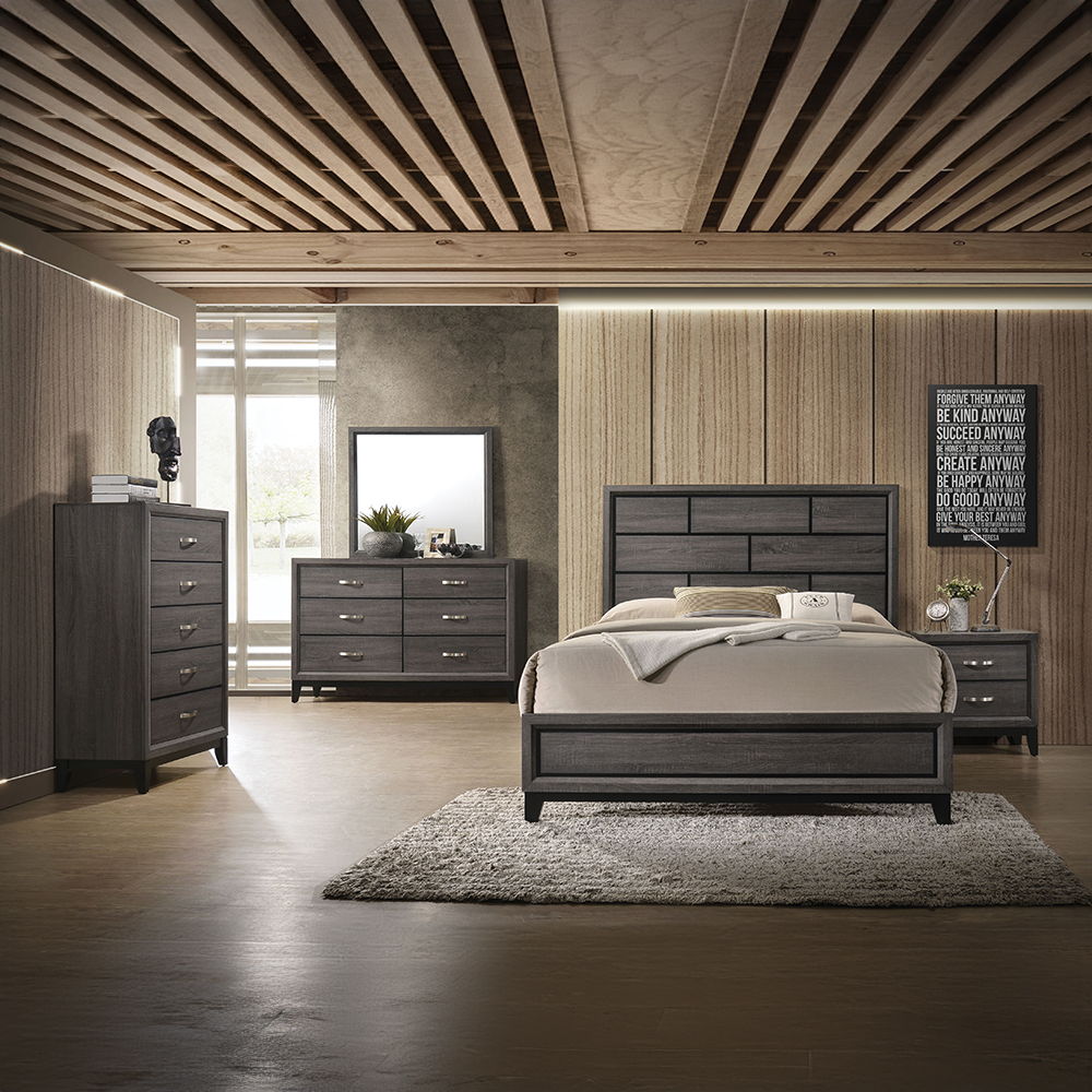 Valdemar - Dresser - Weathered Gray, alternate view 2 with wood construction