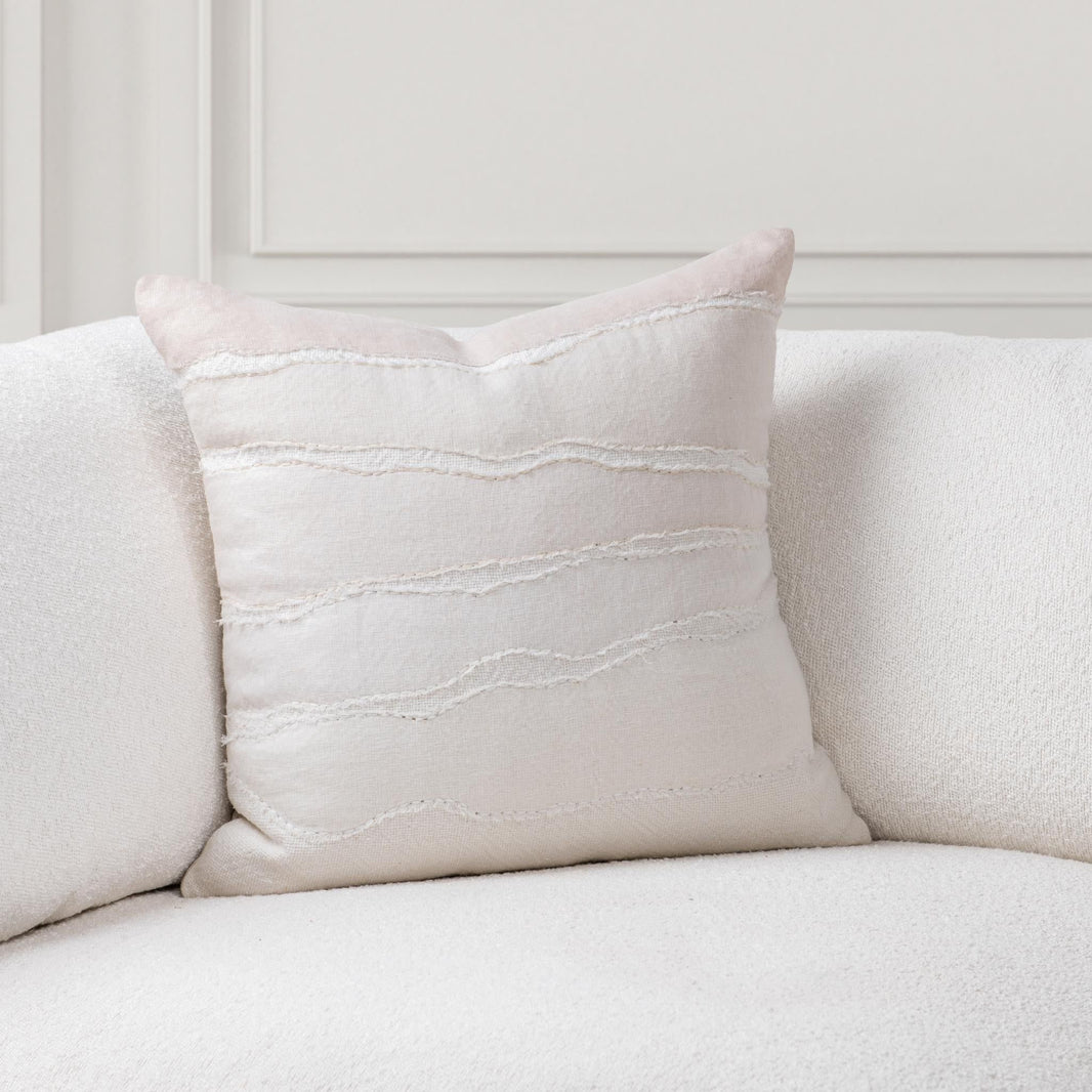 Villa Classics - Bikram 22" x 22" Accent Pillow - Ivory / Natural