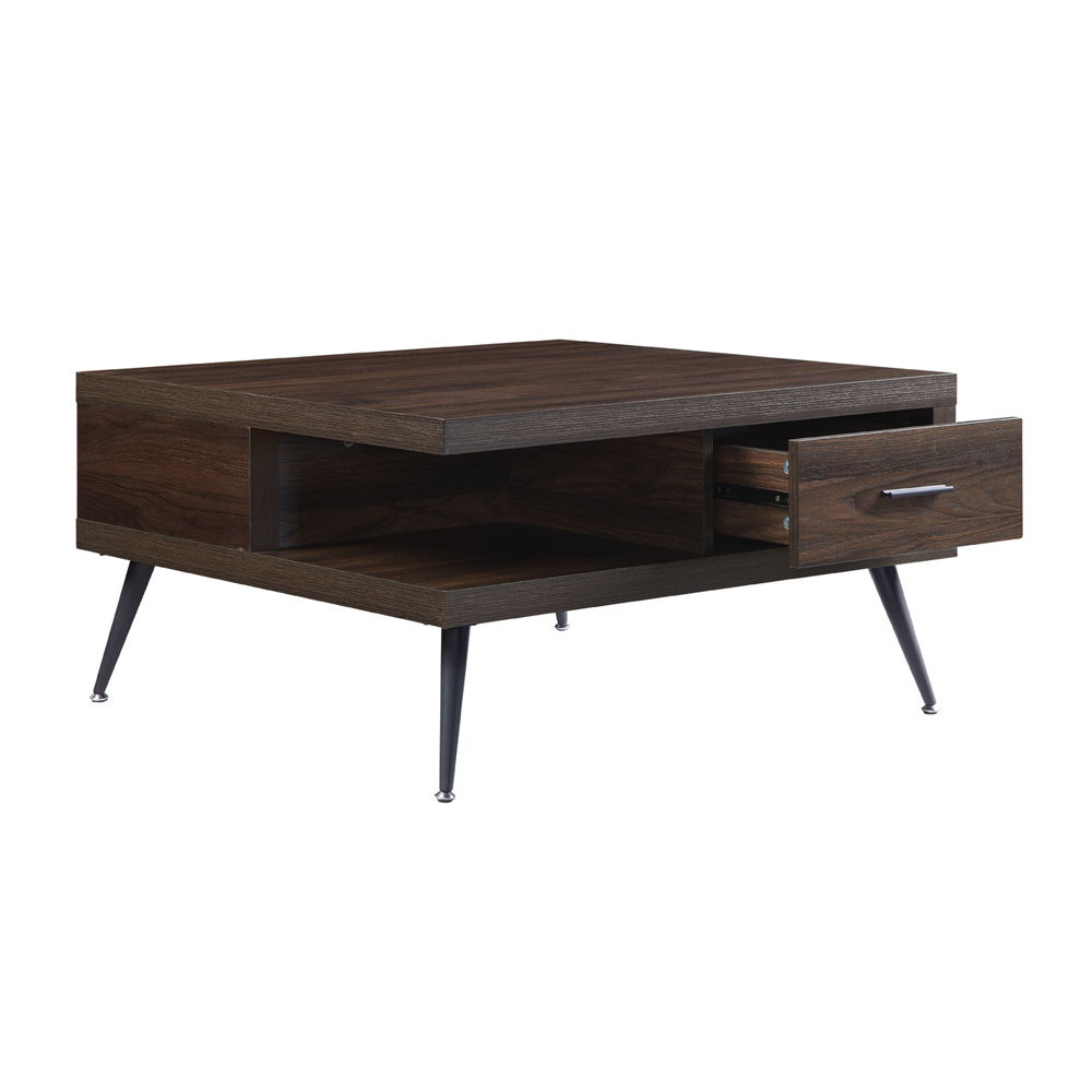 Harel - Coffee Table - Walnut, alternate view 2 with wood construction