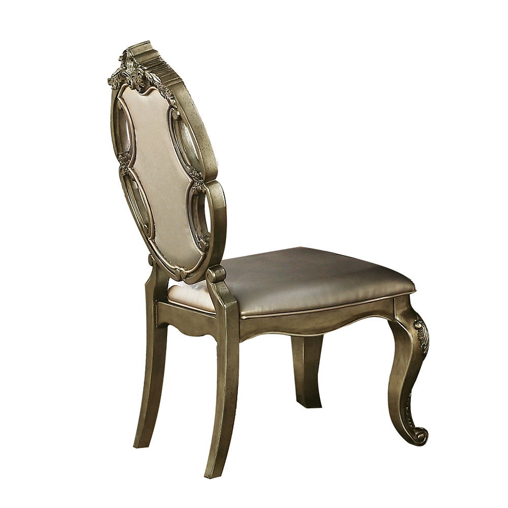 Ragenardus - Side Chair, alternate view 2 with leather upholstery
