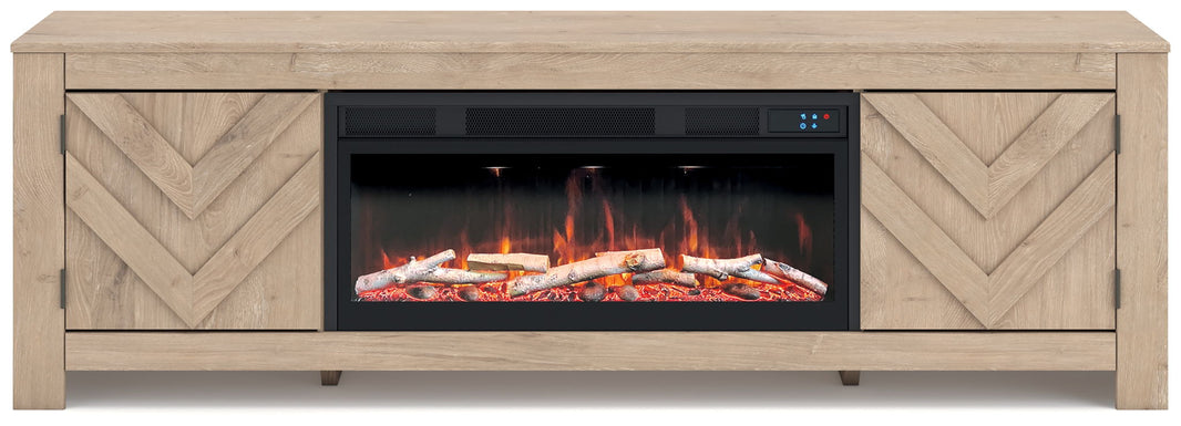 Cayboni - LG TV Stand With Fireplace Option