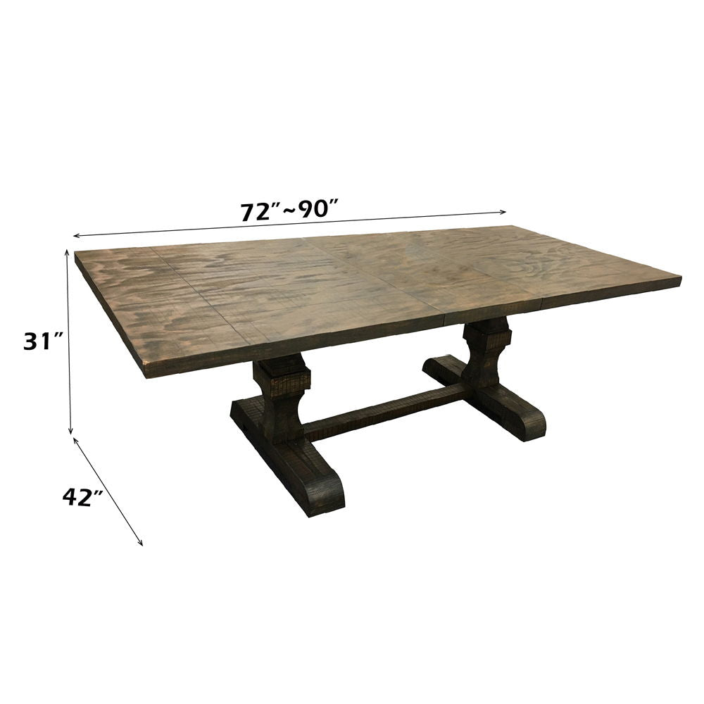 Landon - Dining Table, alternate view 2 with linen fabric
