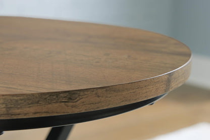 Cassbryn - Occasional Table Set (Set of 3) - Brown / Black, alternate view 2 with wood construction