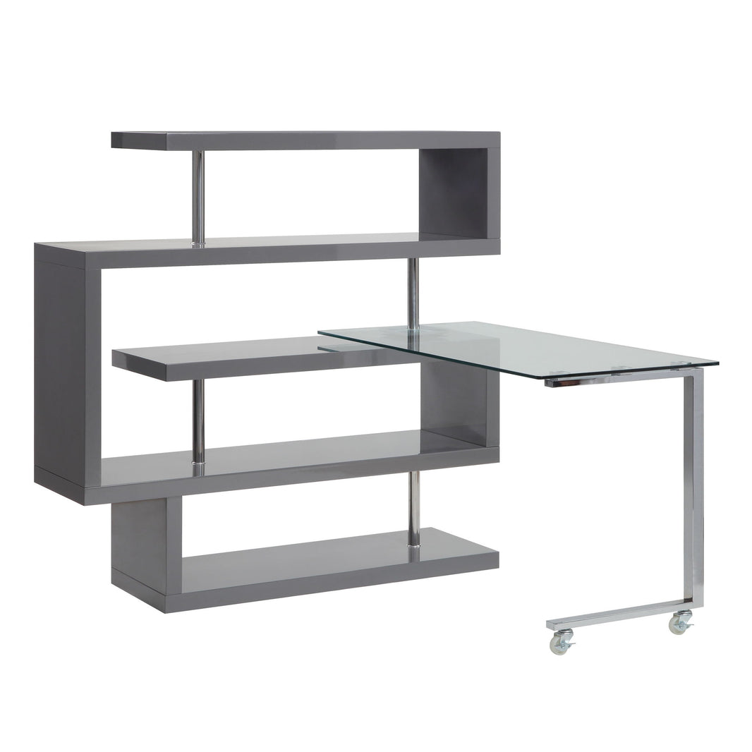 Buck II - Writing Desk With Bookshelf