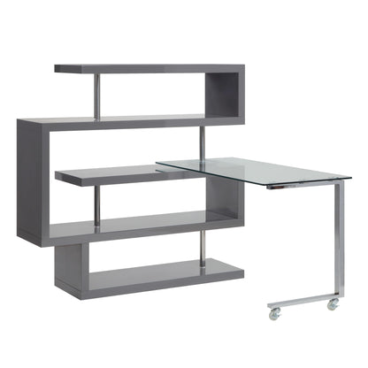 Buck II - Writing Desk With Bookshelf
