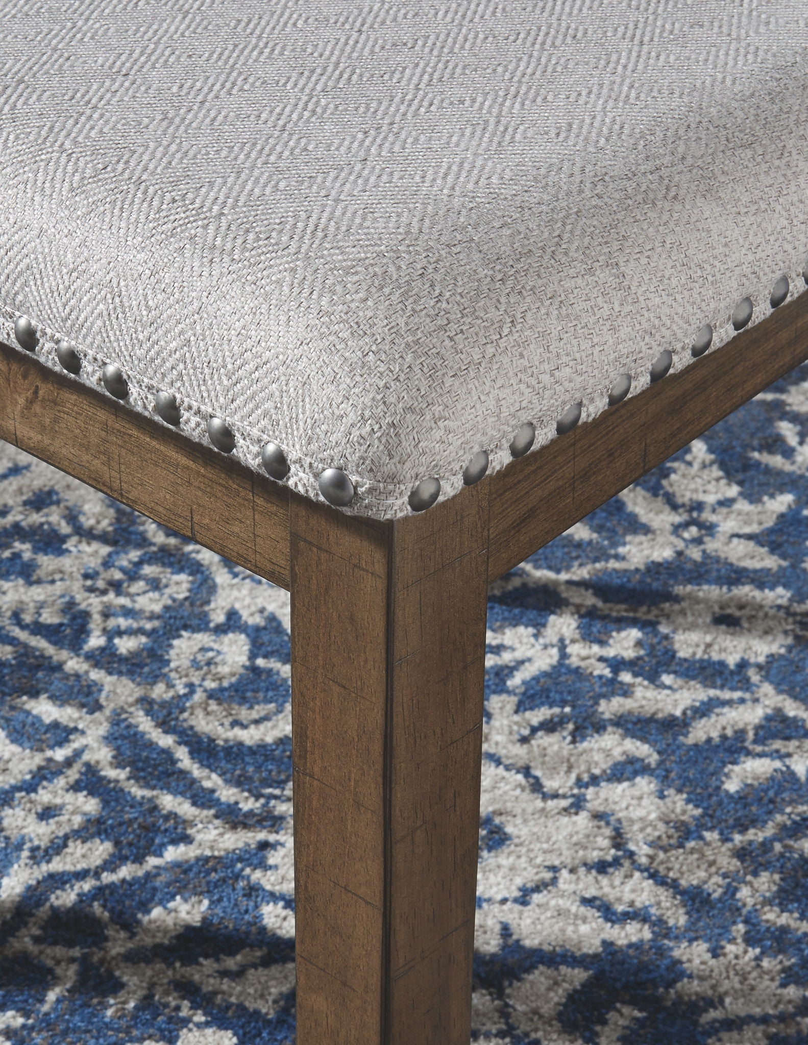 Moriville - Dining UPH Side Chair (Set of 2) - Beige, alternate view 2 with polyester fabric
