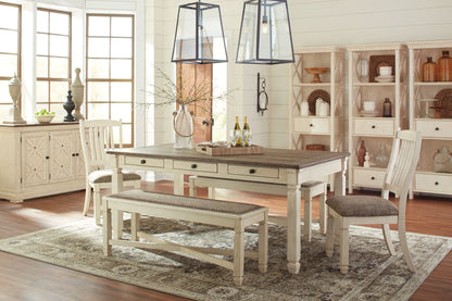 Bolanburg - Rectangular Dining Room Table - Beige, alternate view 2 with engineered wood