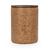 Andra - Accent Table, alternate view 2 with top-grain leather