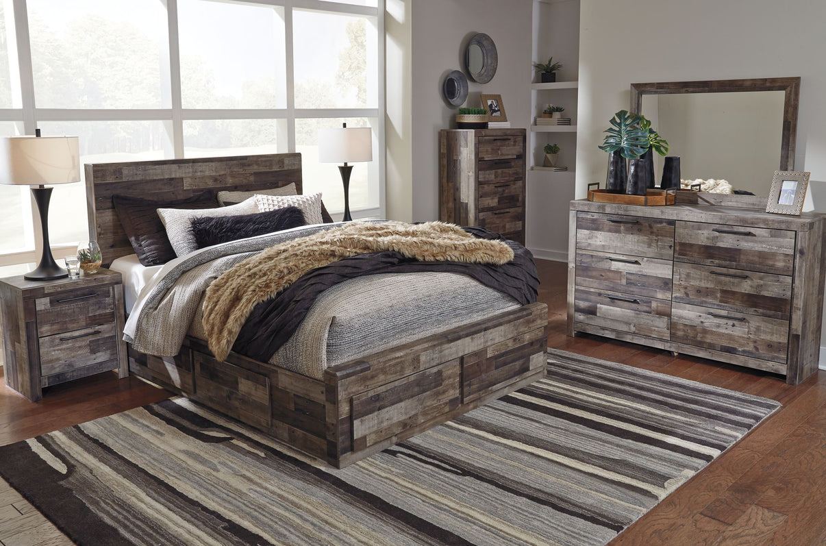 Derekson - Panel Bed, alternate view 16 with wood construction