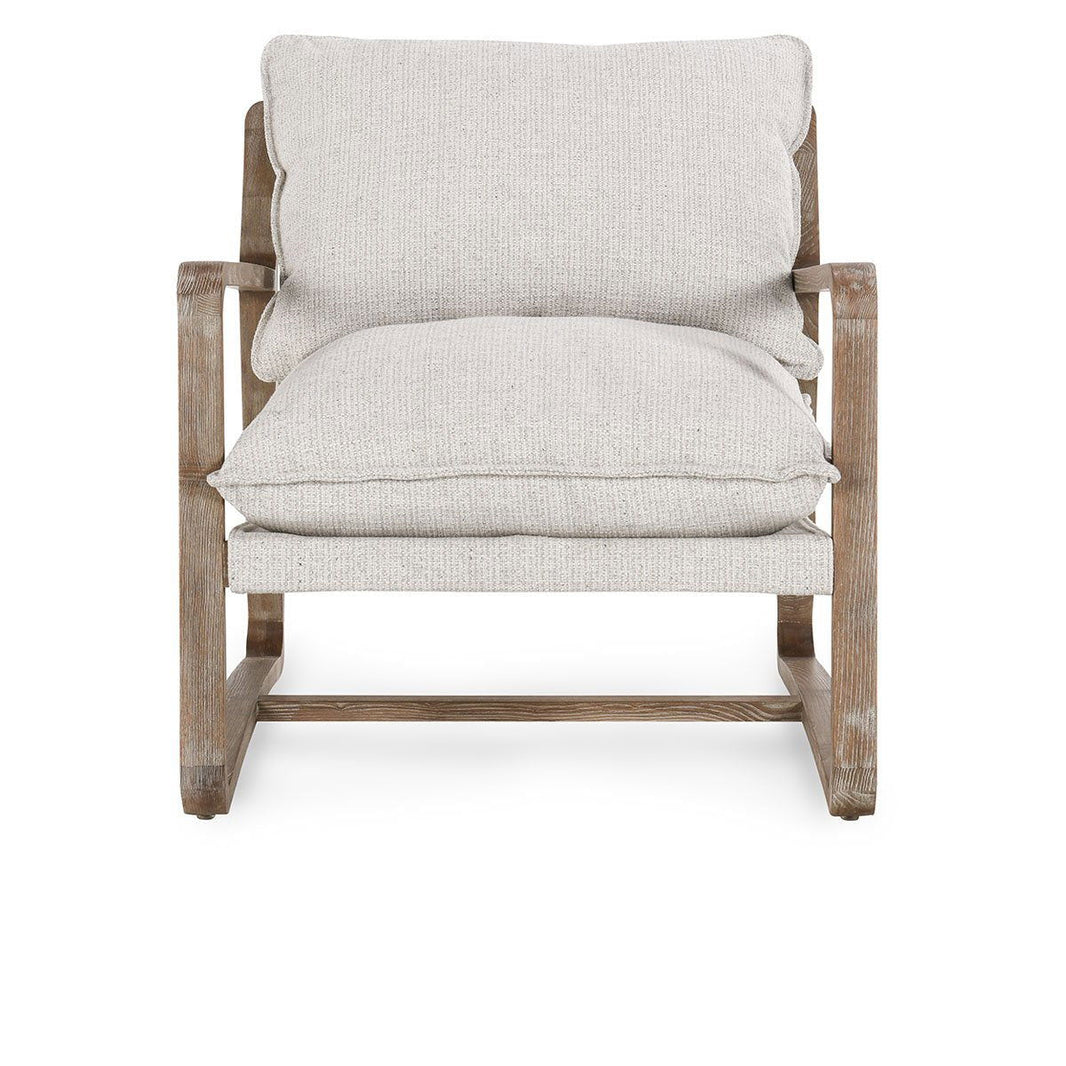 Mariah - Accent Chair - Natural, alternate view 2 with linen fabric