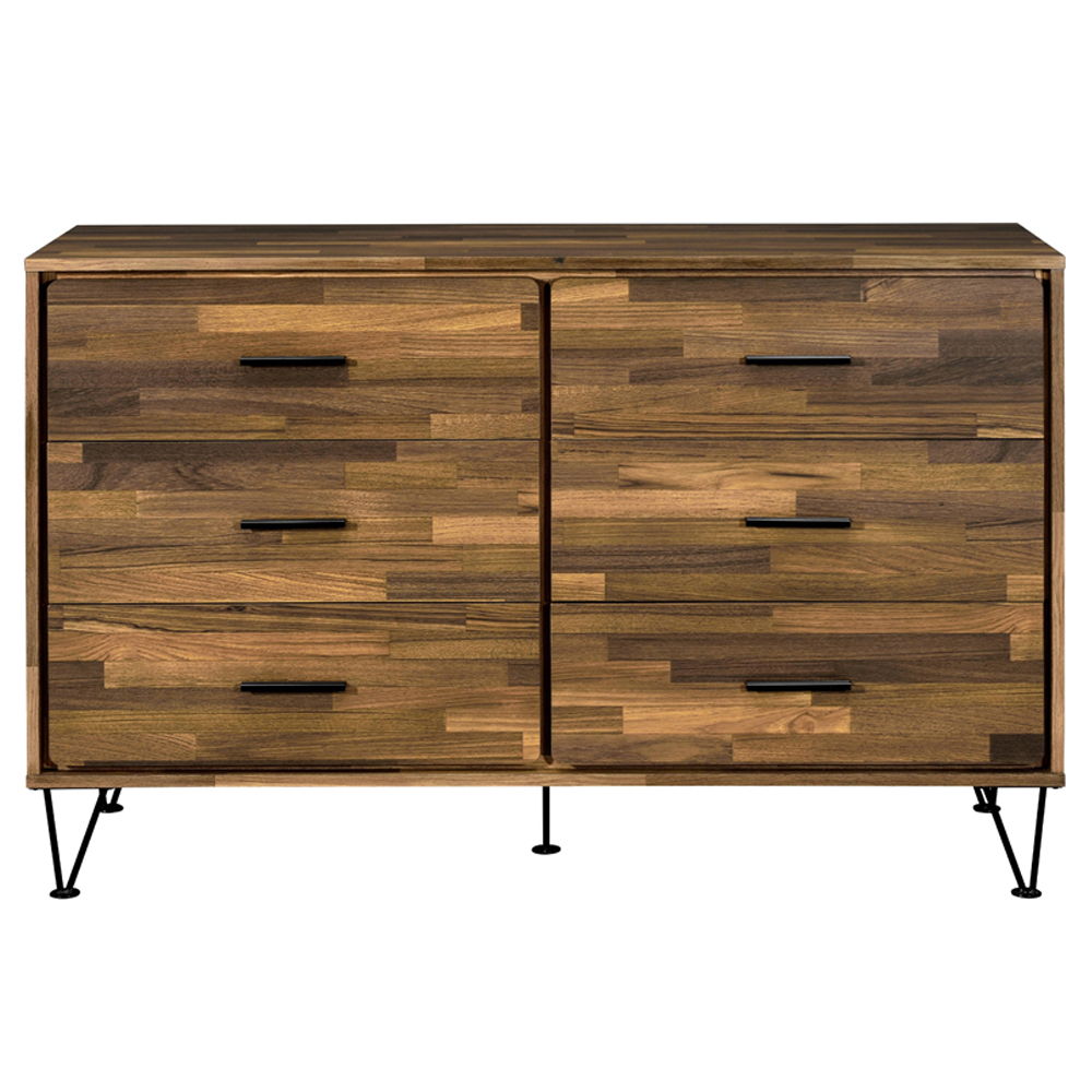 Hestia - Dresser - Walnut, alternate view 2 with velvet upholstery