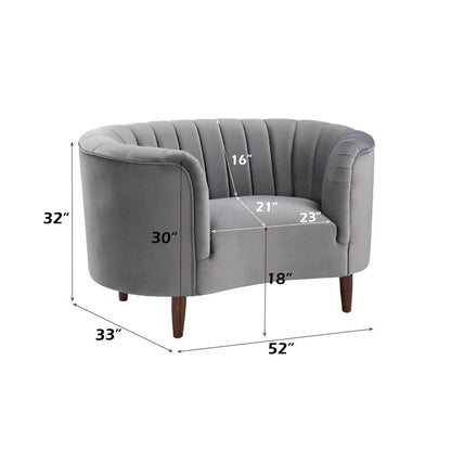 Millephri - Chair, alternate view 5 with velvet upholstery