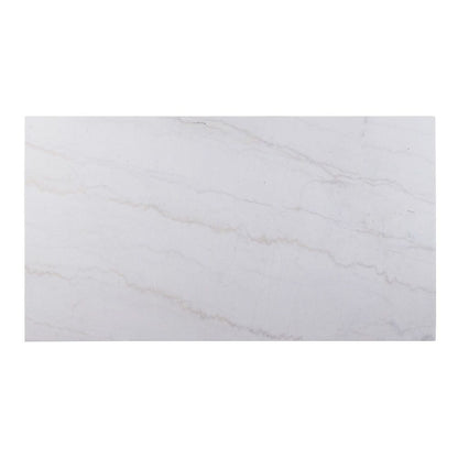 Gerardo - 30" Dining Table - White Marble Top & Weathered Espresso, alternate view 2 with wood construction