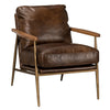 Christopher - Club Chair, alternate view 2 with top-grain leather