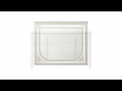 Laveda - Bench - Light Gray Boucle & Pearl White