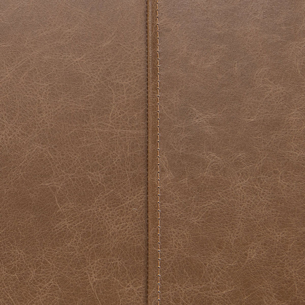 Madeleine - Leather Bench - Dune Walnut