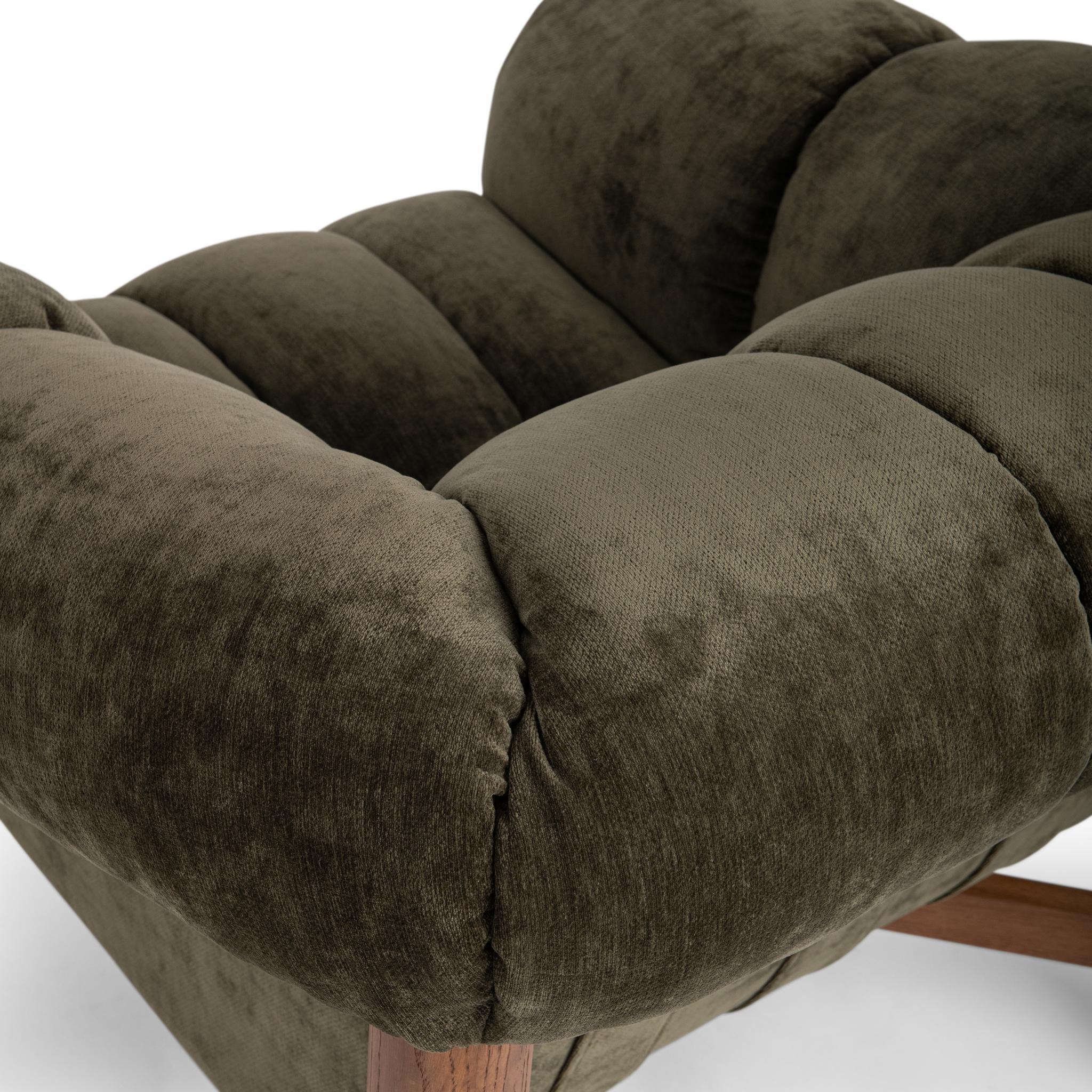 Sansa - Accent Chair - Olive Green, alternate view 2 with polyester fabric