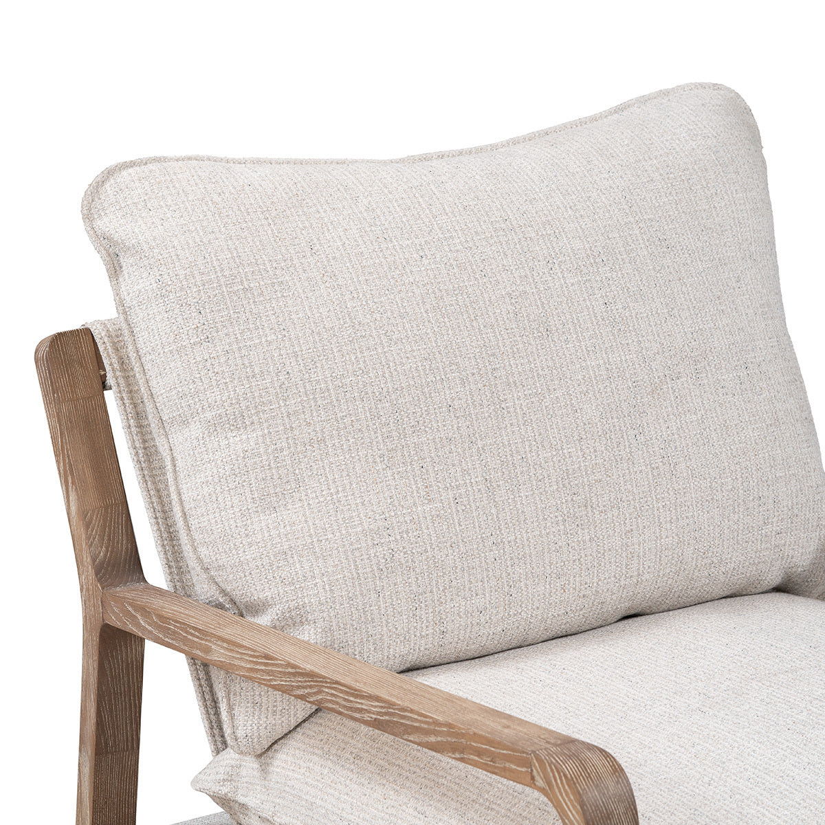 Mariah - Accent Chair - Natural, alternate view 3 with linen fabric