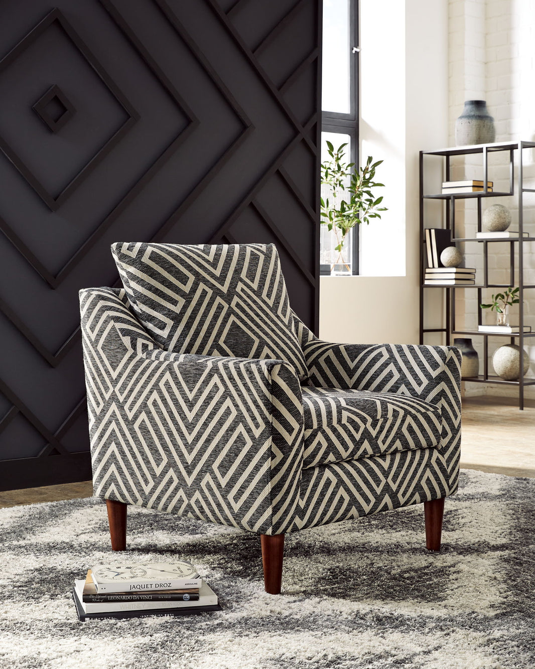 Morrilton Next-Gen Nuvella - Accent Chair - Natural / Charcoal, alternate view 2 with performance fabric