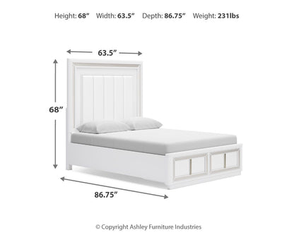 Chalanna - Upholstered Storage Bed, alternate view 2 with faux leather