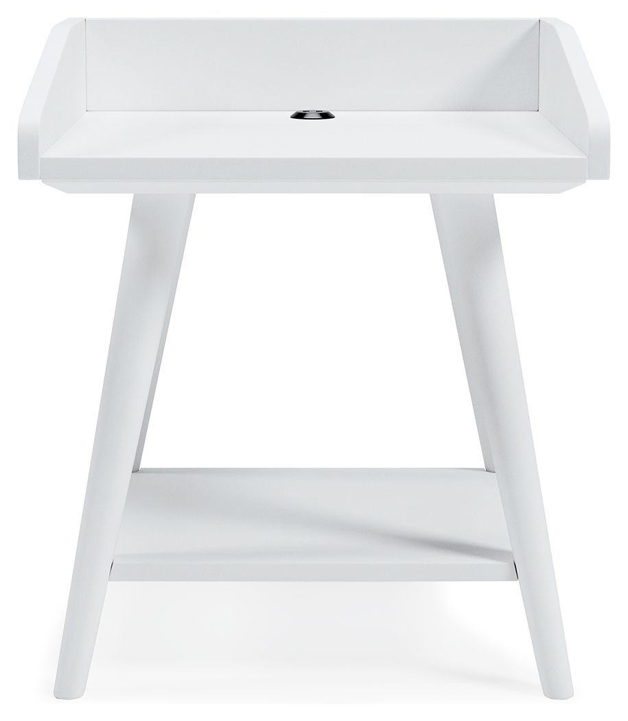 Blariden - Accent Table - White, alternate view 2 with engineered wood