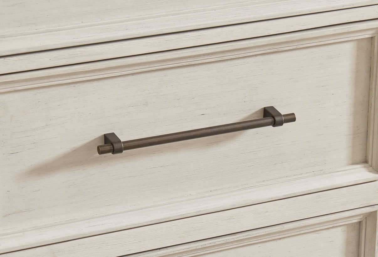 Shaybrock - Dresser And Mirror - Antique White / Brown, alternate view 2 with wood construction